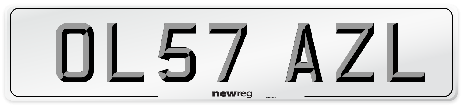 OL57 AZL Number Plate from New Reg
